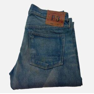 EVISU N3 Custom W30 L34 Made USA Japanese Selvedge Men's Side BTN Pocket Jeans